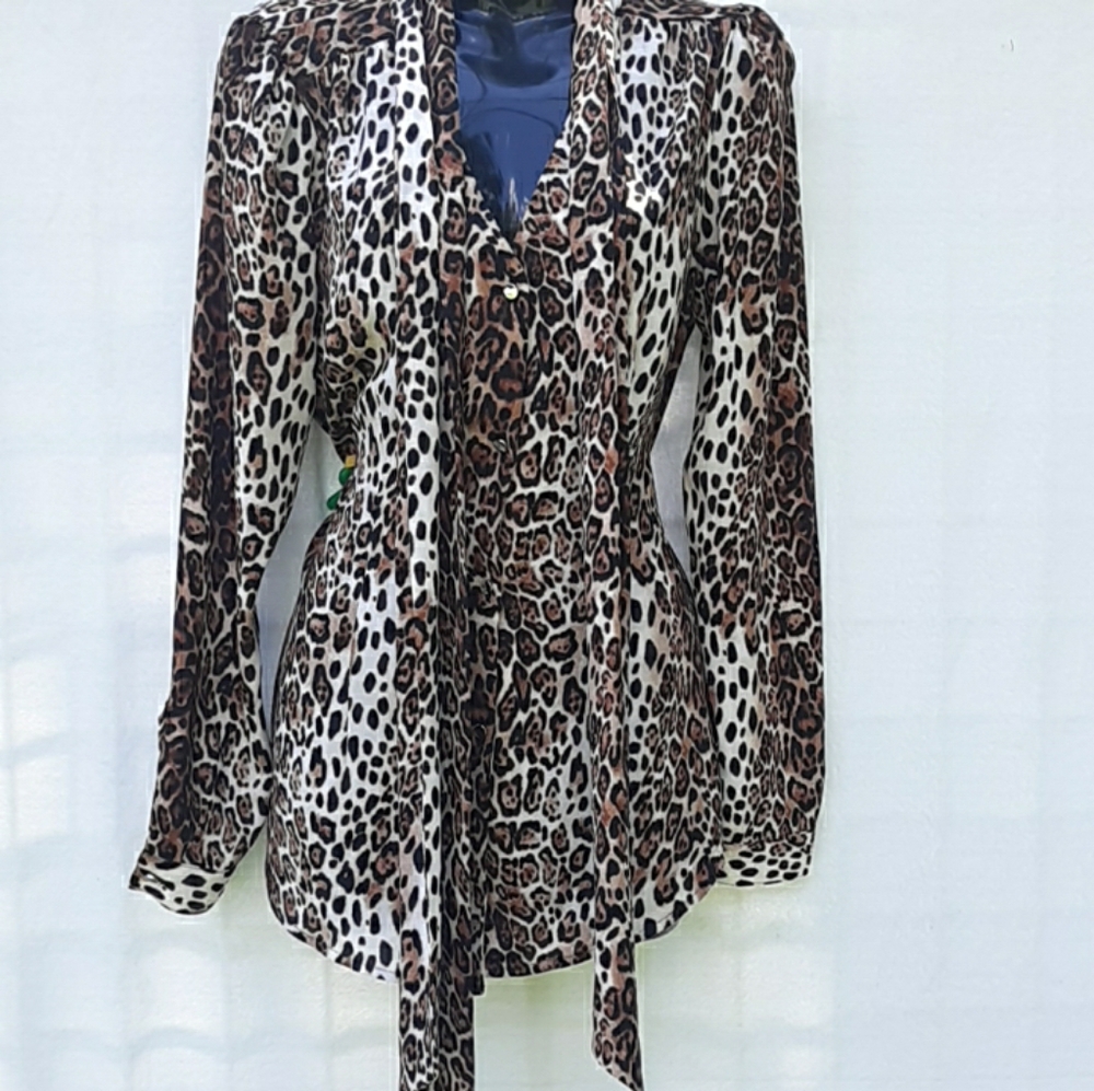 Leopard Printed Blouse - image 4